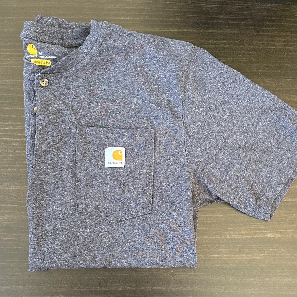 Carhartt Loose Fit Heavyweight Short Sleeve Pocket Henley T-Shirt